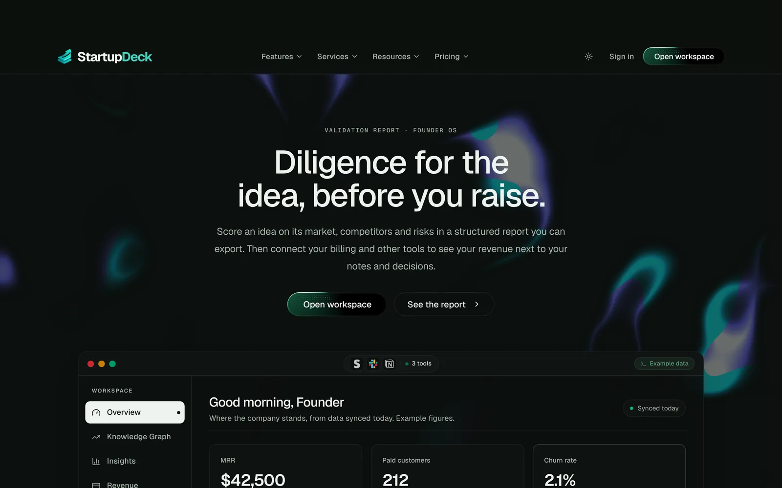 StartupDeckAI: AI startup analysis and pitch decks, built full stack.